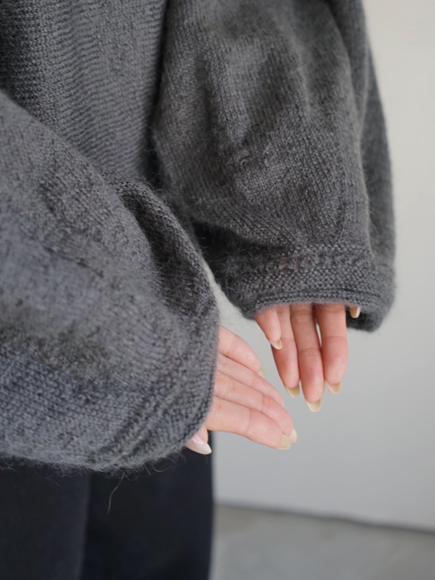 JöICEADDED / Rounded Geometric knit sweater