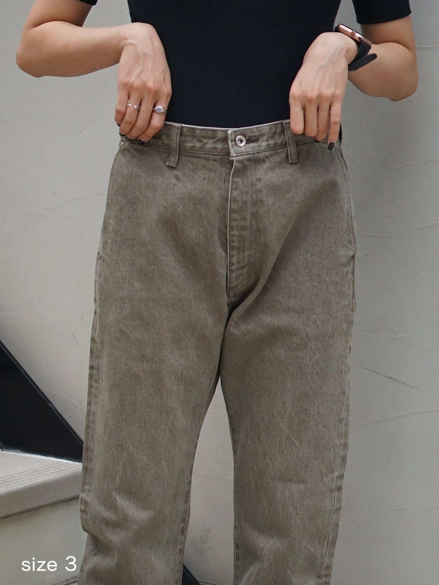 JöICEADDED / 5PK Denim Trousers “MOSS BROWN”