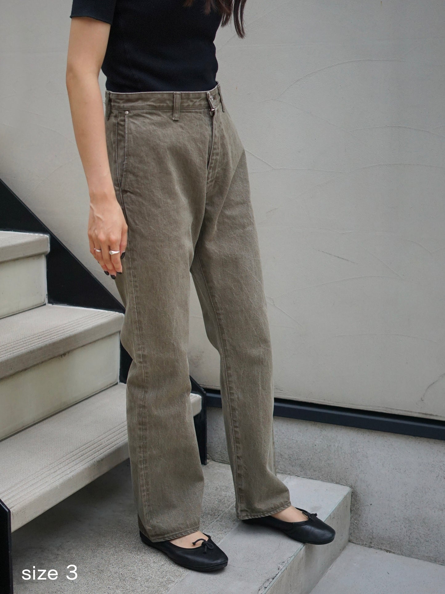 JöICEADDED / 5PK Denim Trousers “MOSS BROWN”