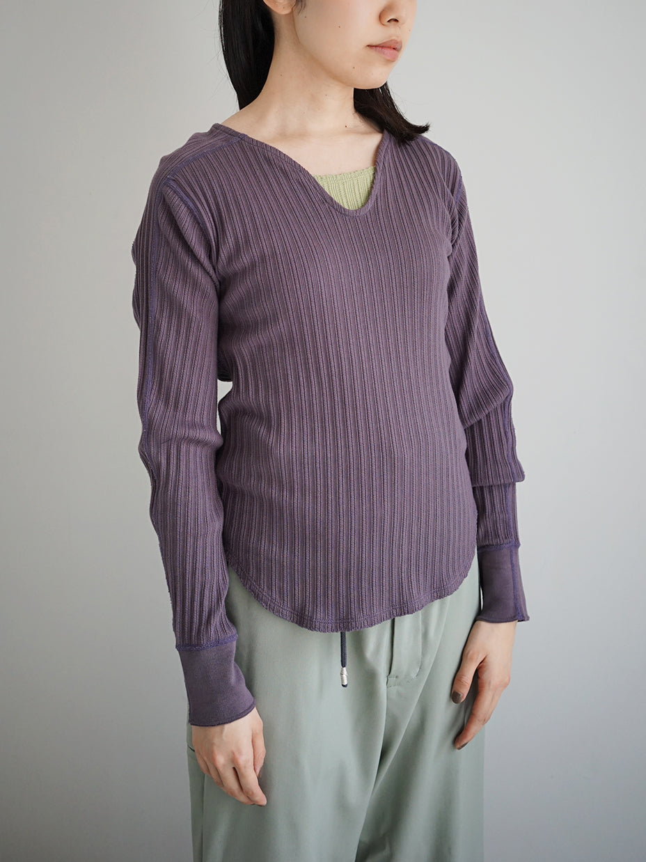 JöICEADDED / Picot hem Long Sleeve Top (2color)
