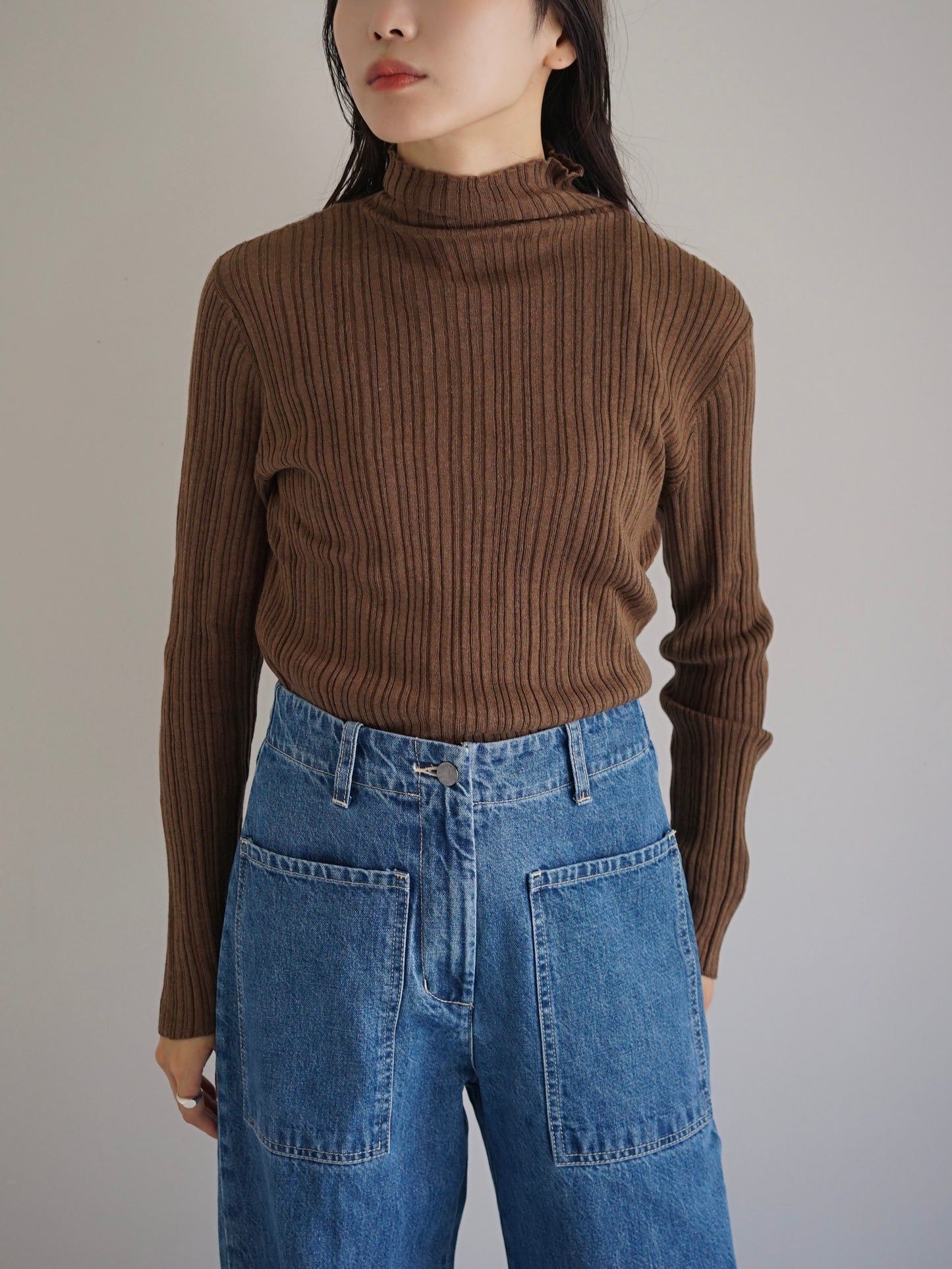WANDERUNG / Ribbed Pullover (3color)