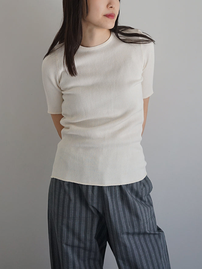 THE HINOKI / Organic Cotton Rib T-Shirt (2color)