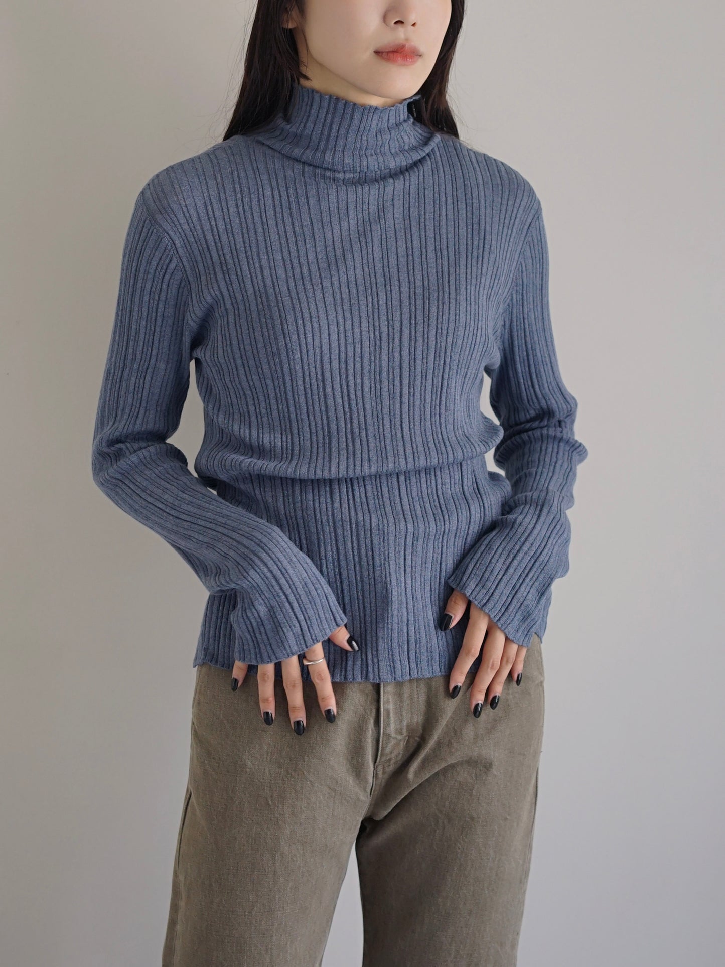 WANDERUNG / Ribbed Pullover (3color)