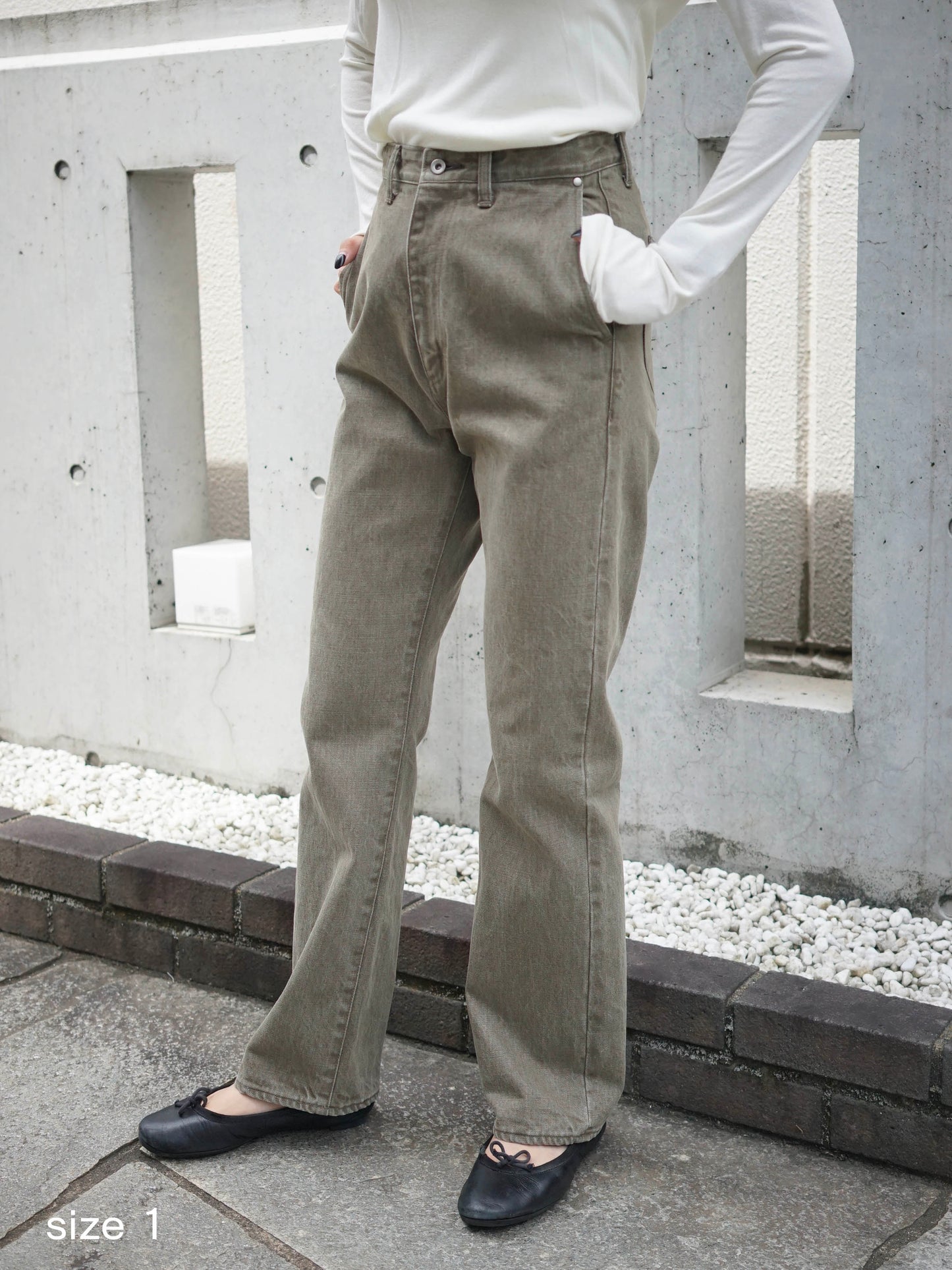 JöICEADDED / 5PK Denim Trousers “MOSS BROWN”