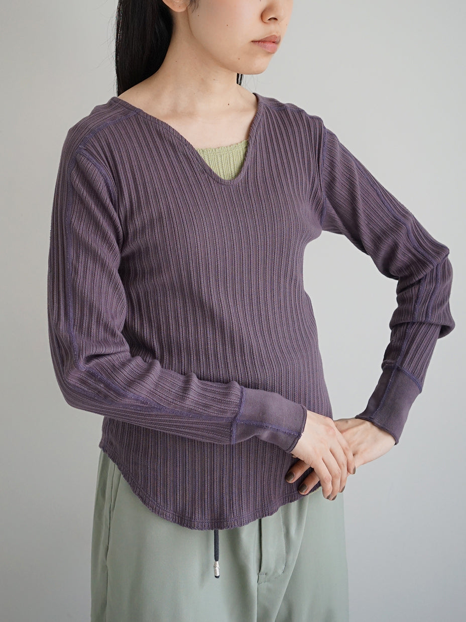 JöICEADDED / Picot hem Long Sleeve Top (2color)