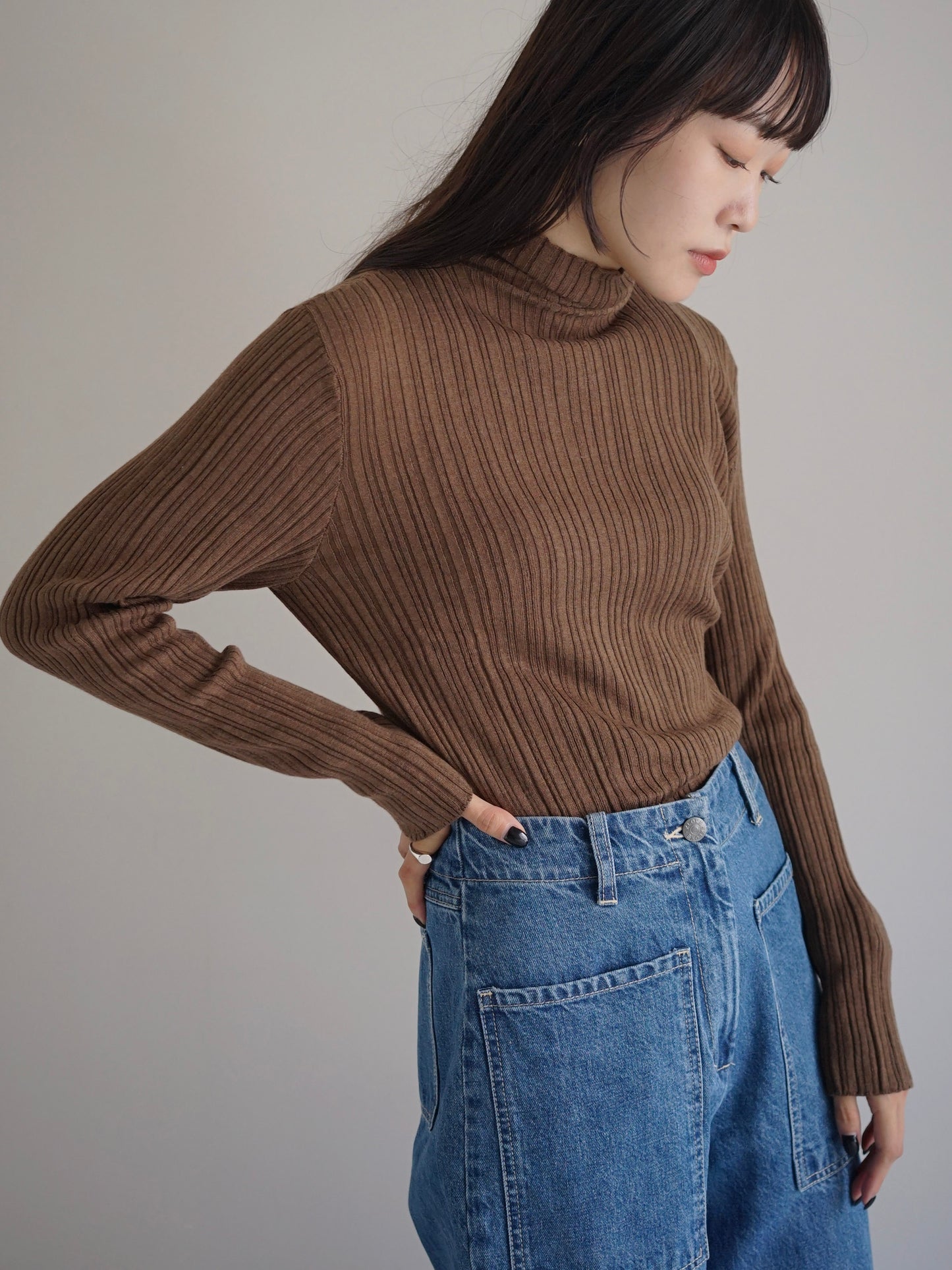 WANDERUNG / Ribbed Pullover (3color)