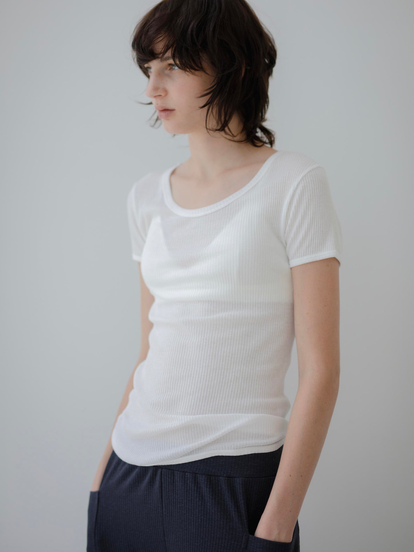 Sacre / リブTシャツ (3color)