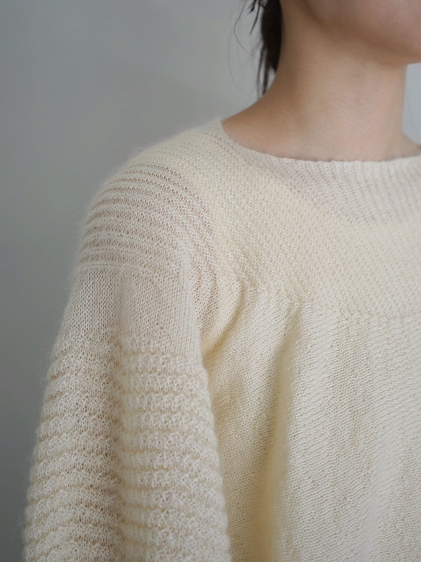 JöICEADDED / Rounded Geometric knit sweater