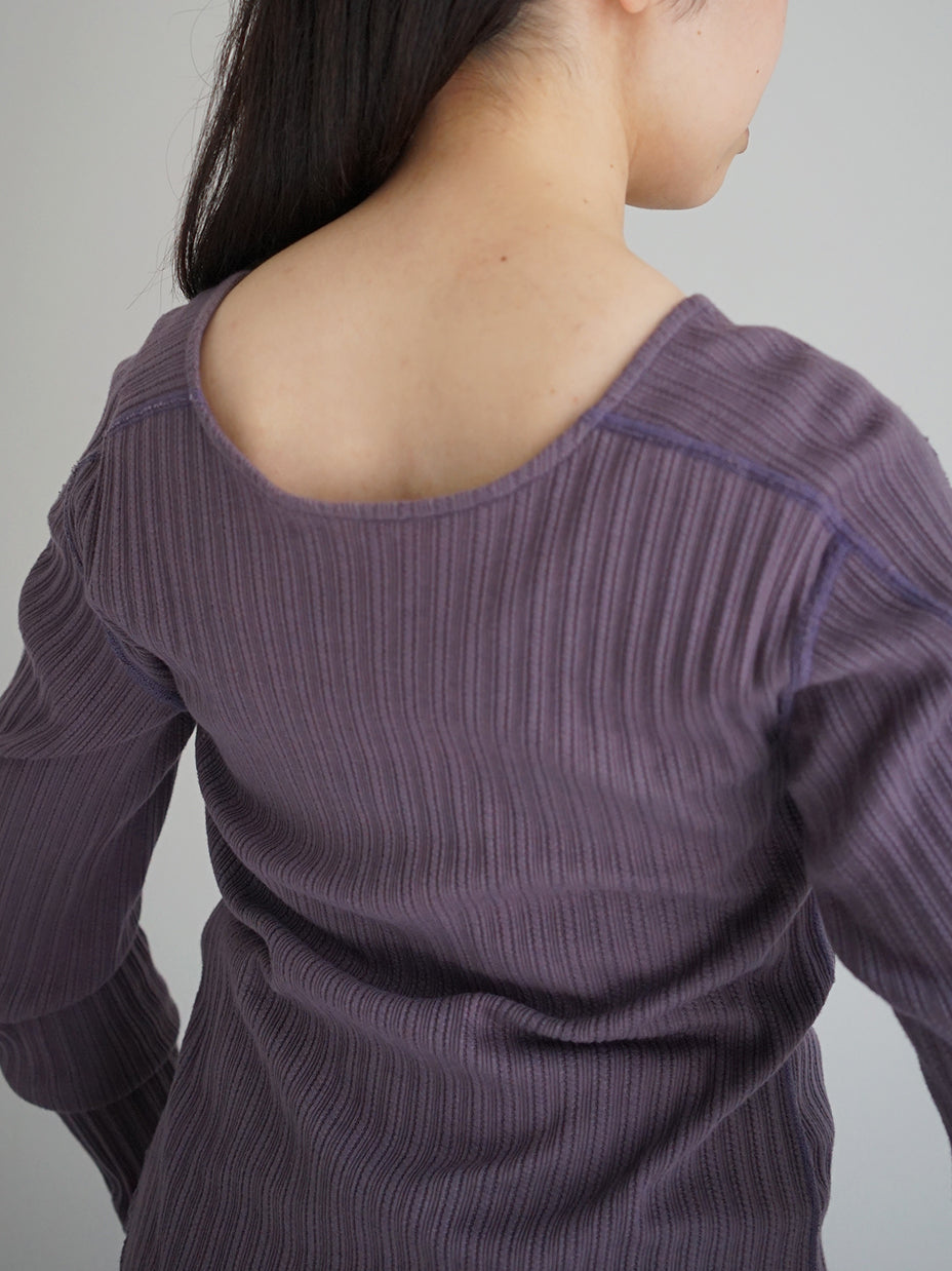 JöICEADDED / Picot hem Long Sleeve Top (2color)