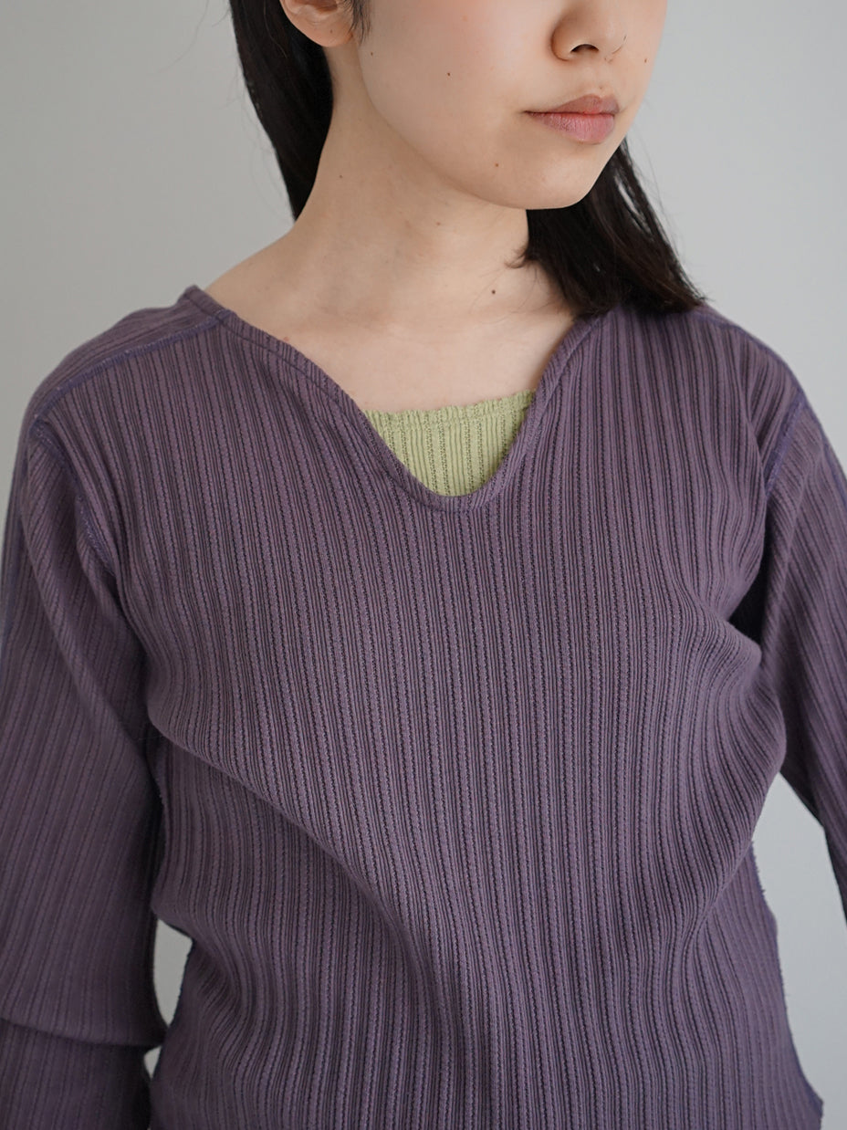 JöICEADDED / Picot hem Long Sleeve Top (2color)