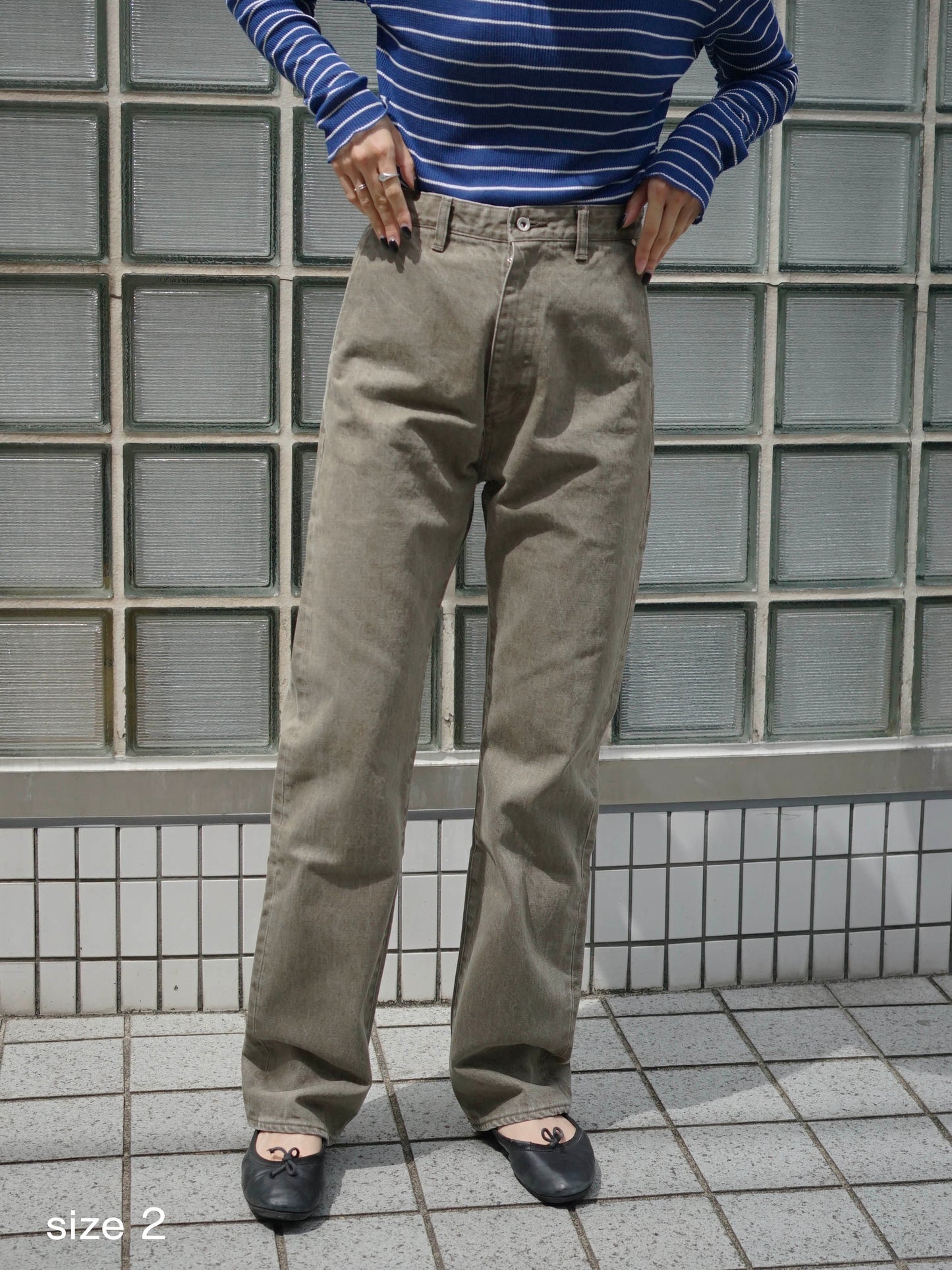 JöICEADDED / 5PK Denim Trousers “MOSS BROWN”