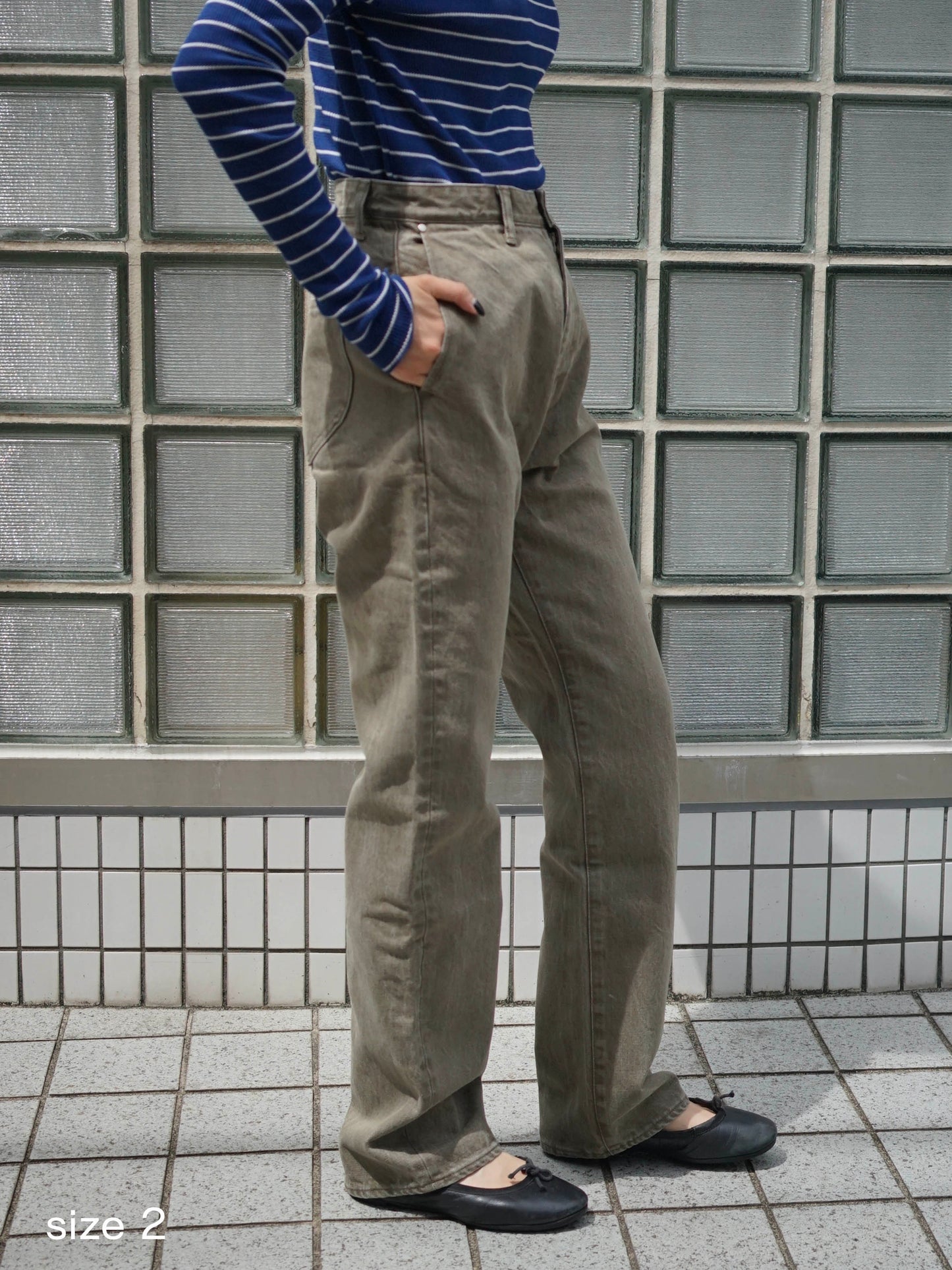 JöICEADDED / 5PK Denim Trousers “MOSS BROWN”
