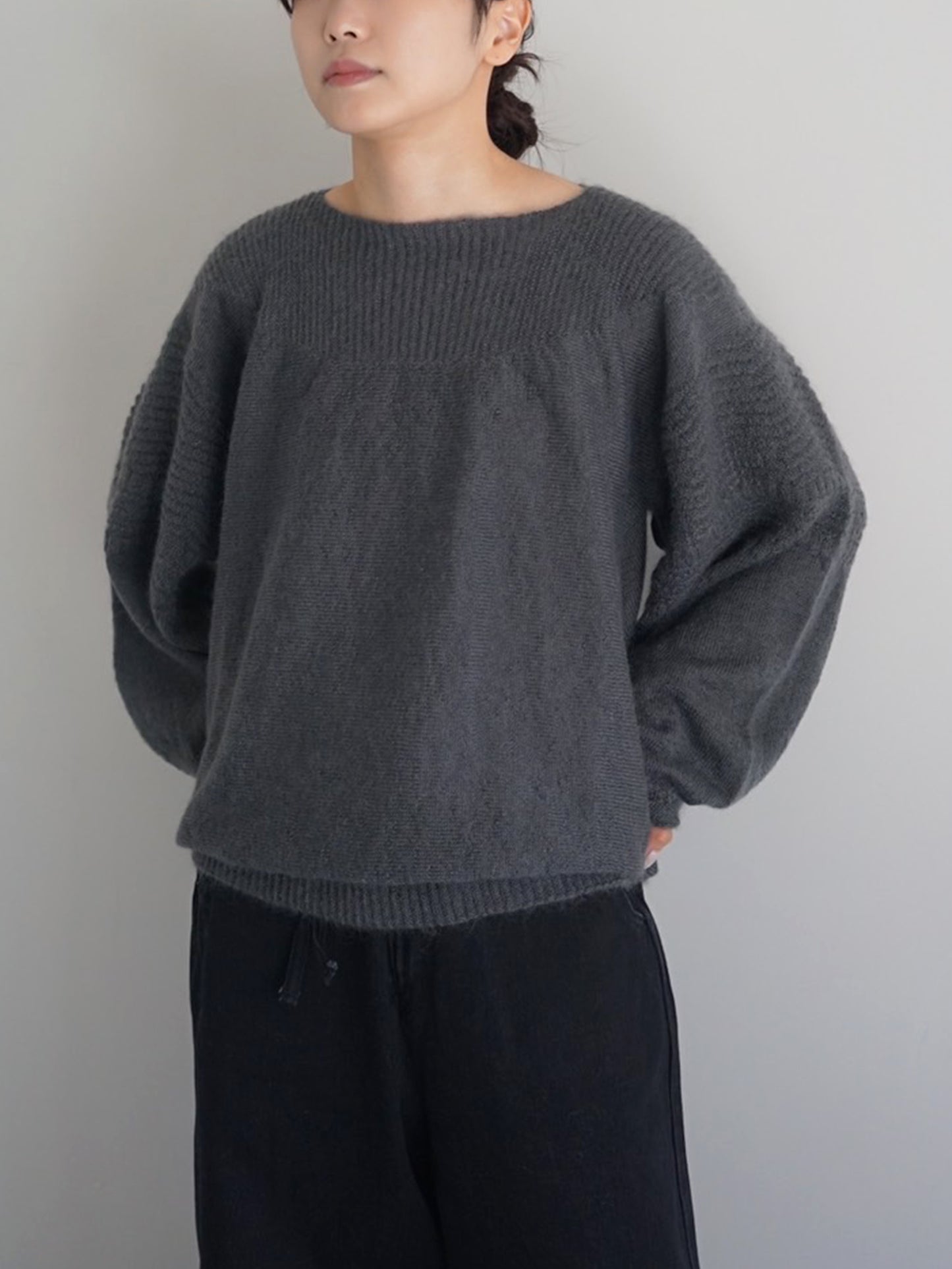 JöICEADDED / Rounded Geometric knit sweater