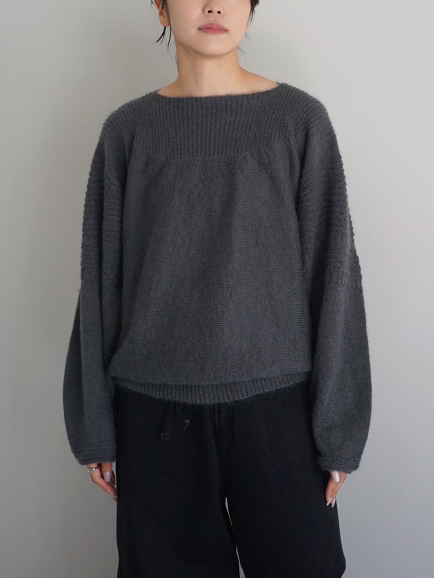 JöICEADDED / Rounded Geometric knit sweater