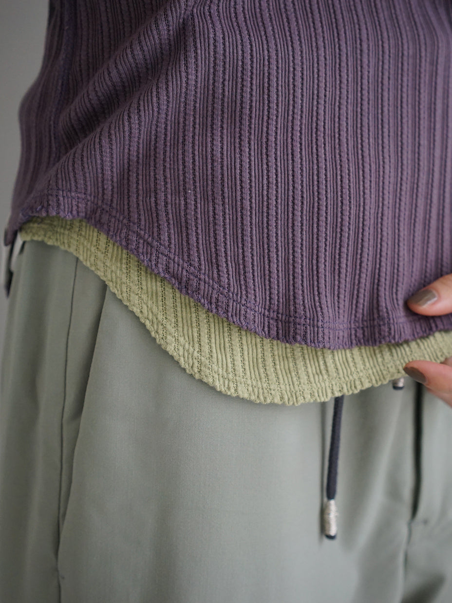 JöICEADDED / Picot hem Long Sleeve Top (2color)