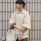 JöICEADDED /  Rounded Geometric knit sweater