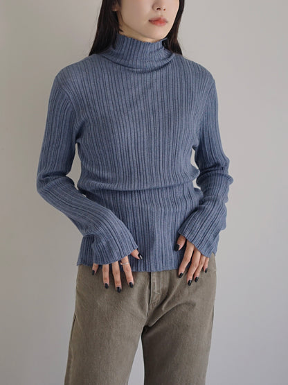 WANDERUNG / Ribbed Pullover (3color)