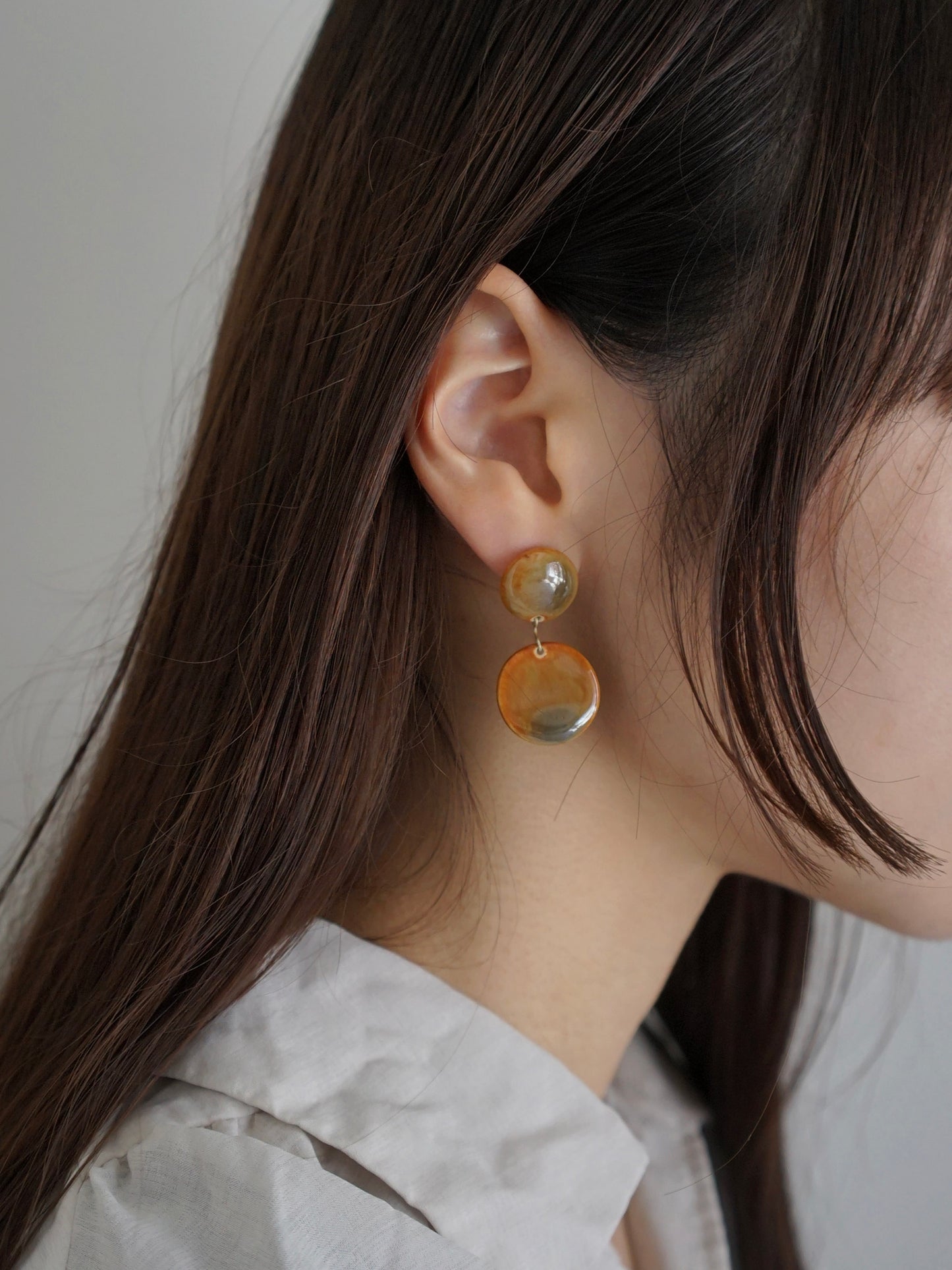 SŌK / dangle YU-HI - MARU (pierce & earring)