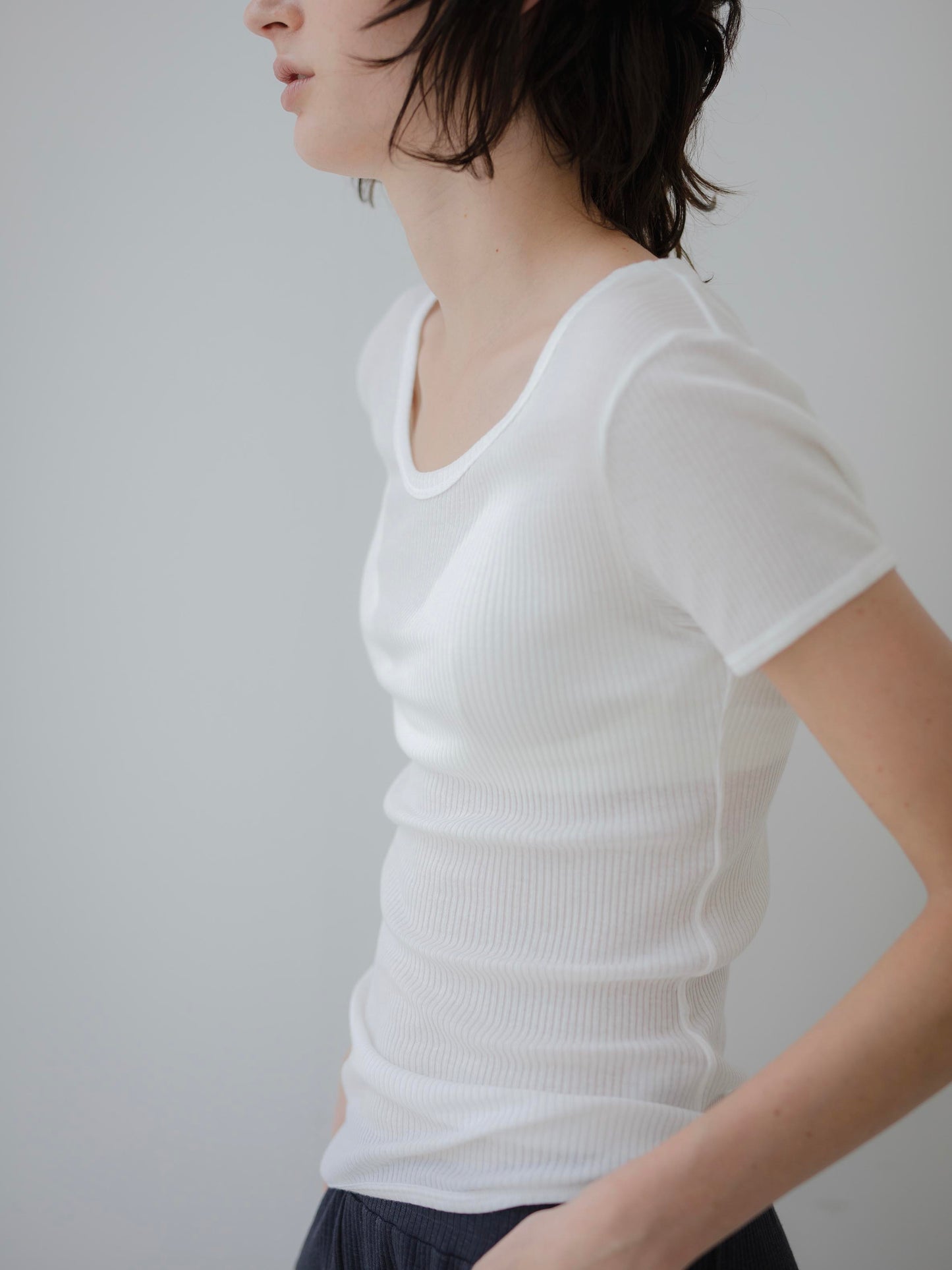 Sacre / リブTシャツ (3color)
