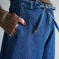 JöICEADDED /  Round wide denim Trousers (BLUE)