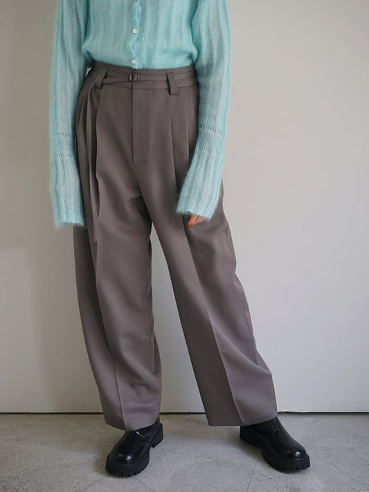 JöICEADDED / Wool Gabadine Wide Trousers (2color)