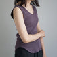 JöICEADDED /  Picot hem Tank Top “PURPLE・LEAF GREEN”