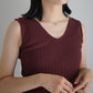 【steef別注カラー】JöICEADDED /  Picot hem Tank Top “MAROON”