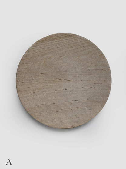 内田悠 / 平皿 (イタヤカエデ・鉄媒染) 24cm