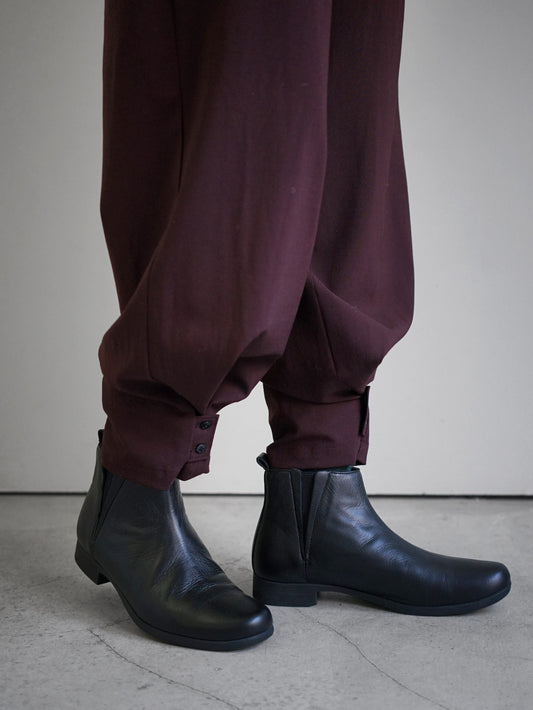 TRAVEL SHOES by chausser / Side gore boots ”BLACK”