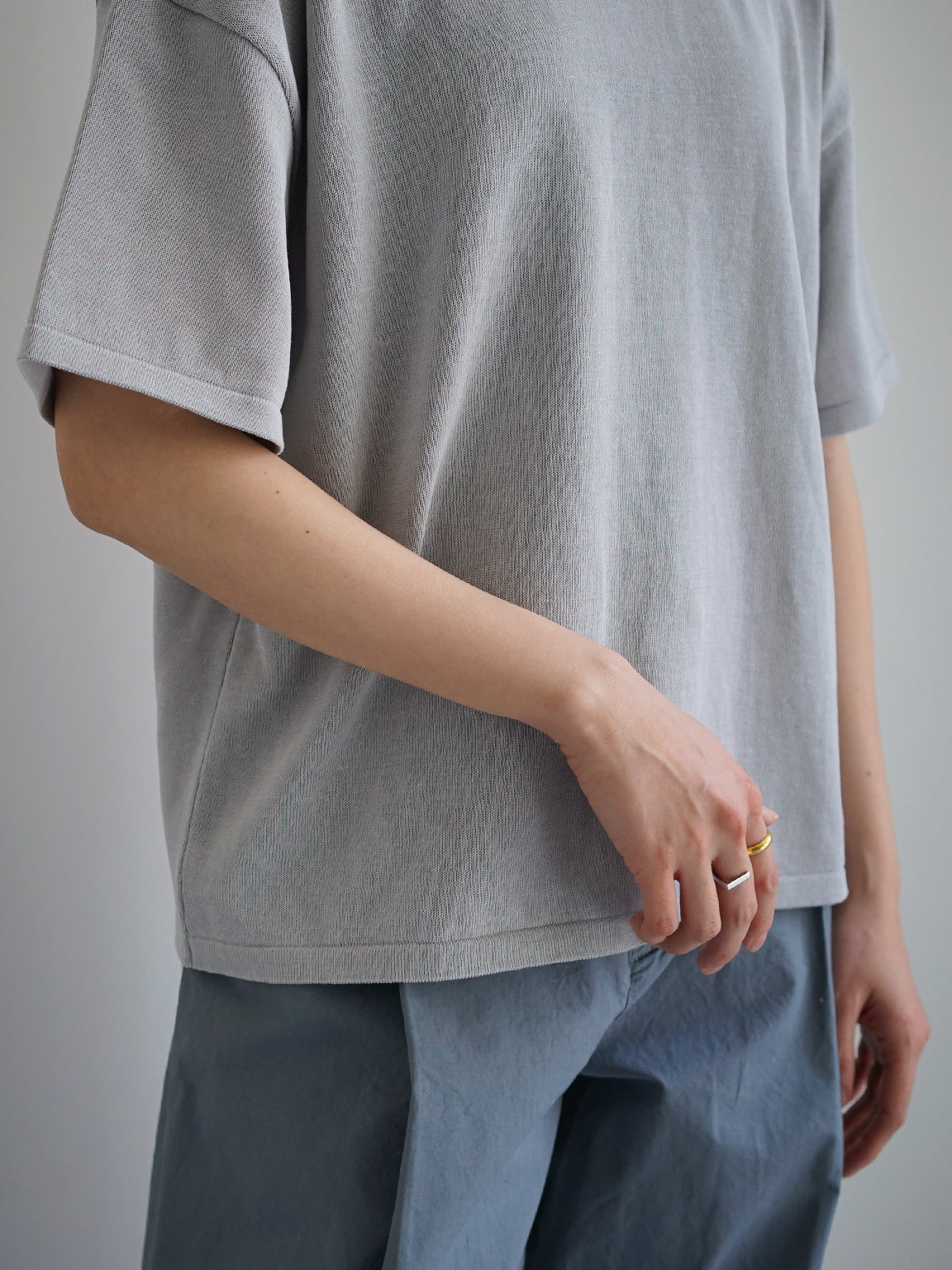 TORICI / アイスビックTセーター “ICE GRAY”